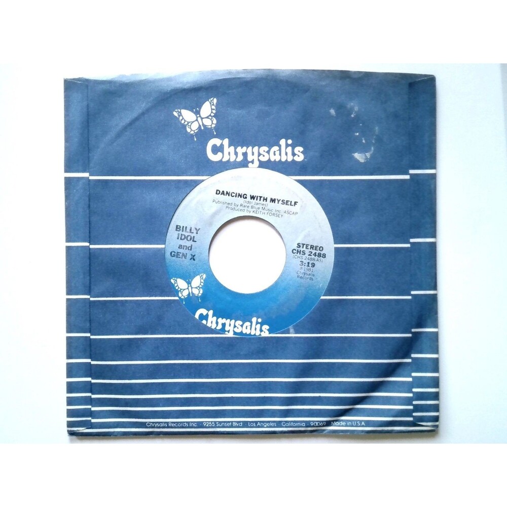 Billy Idol & Gen X – Dancing With Myself 7" Single 1981 Chrysalis New Wave 45